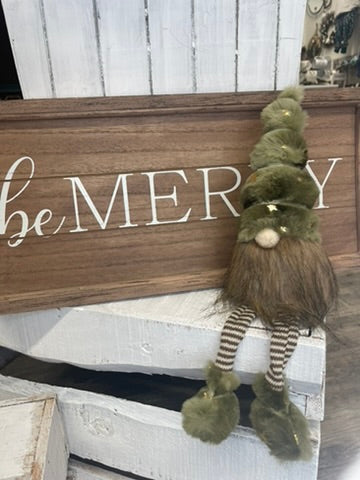 Wood Sign "Be Merry"