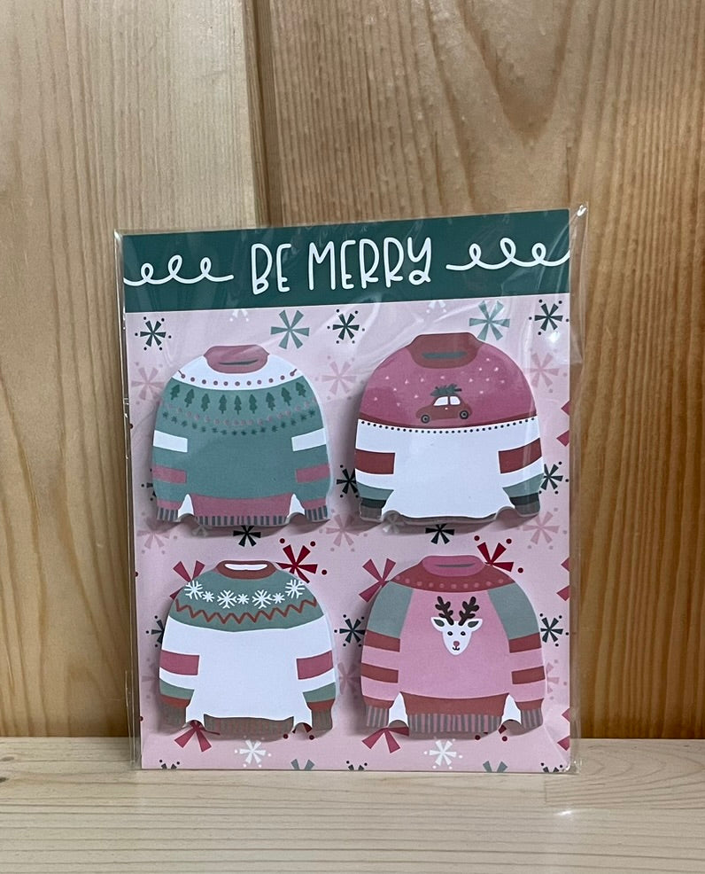 Be Merry Sweaters Set - Sticky Notes