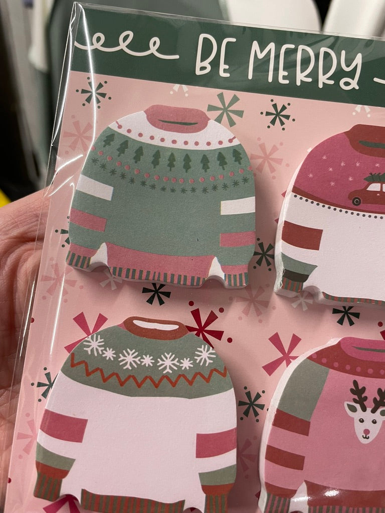 Be Merry Sweaters Set - Sticky Notes