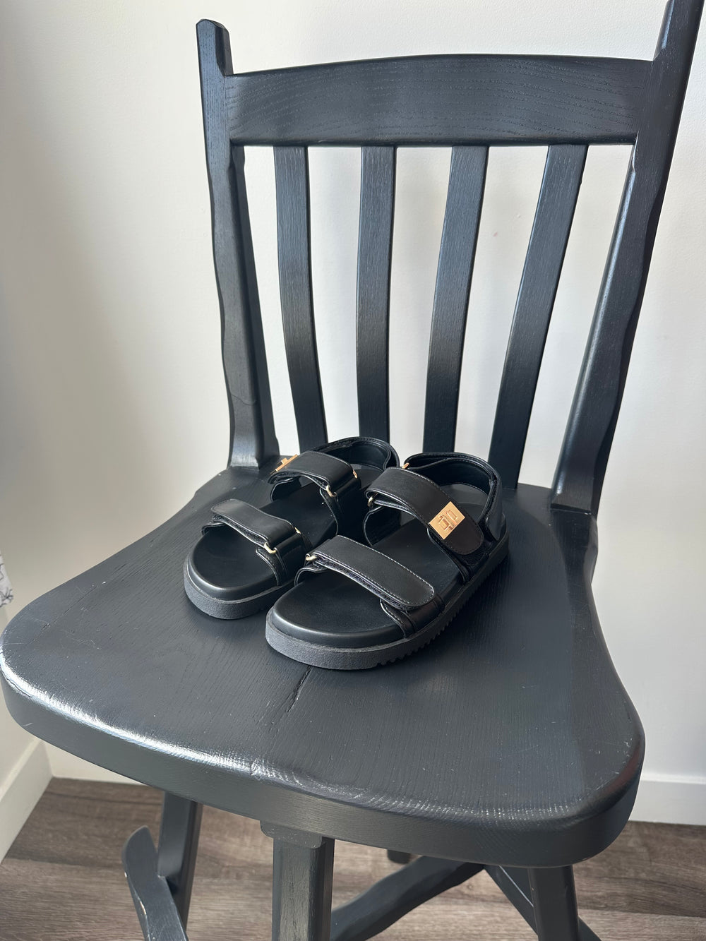 Alvina Black Sling Sandal