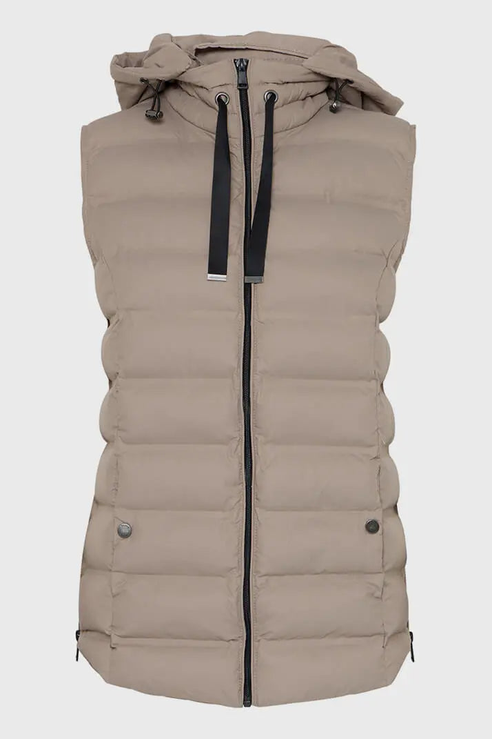 Taupe Vest by Fransa