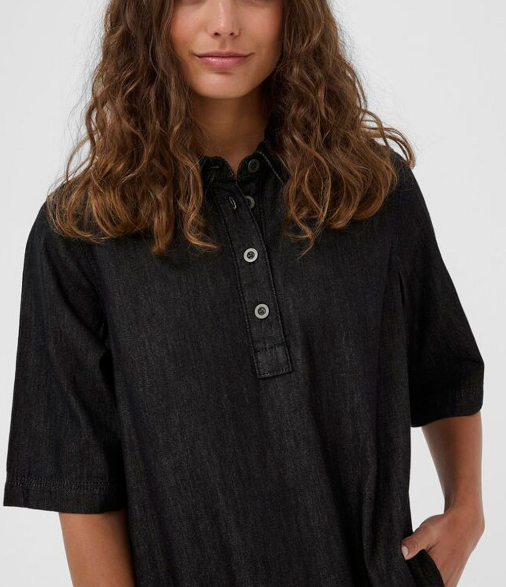 Black Denim Winnie Dress | Culture