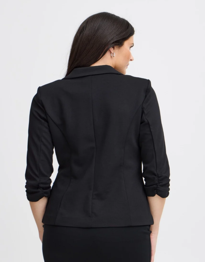 Ruched Sleeve Blazer | Fransa