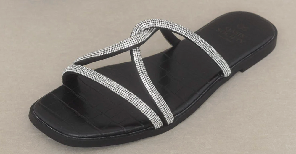 Bonnie Rhinestone Flat