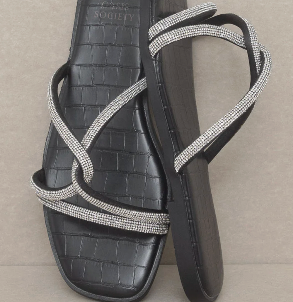 Bonnie Rhinestone Flat