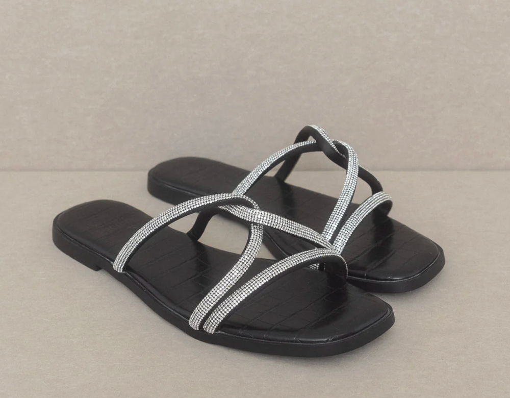 Bonnie Rhinestone Flat