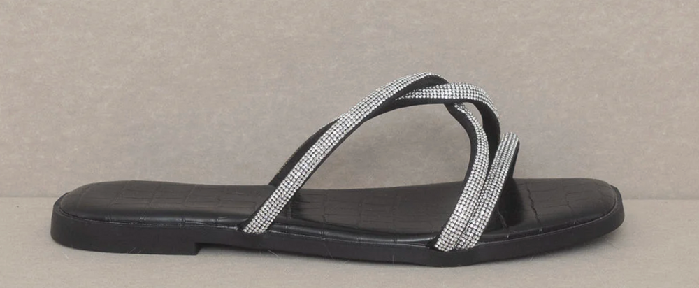 Bonnie Rhinestone Flat