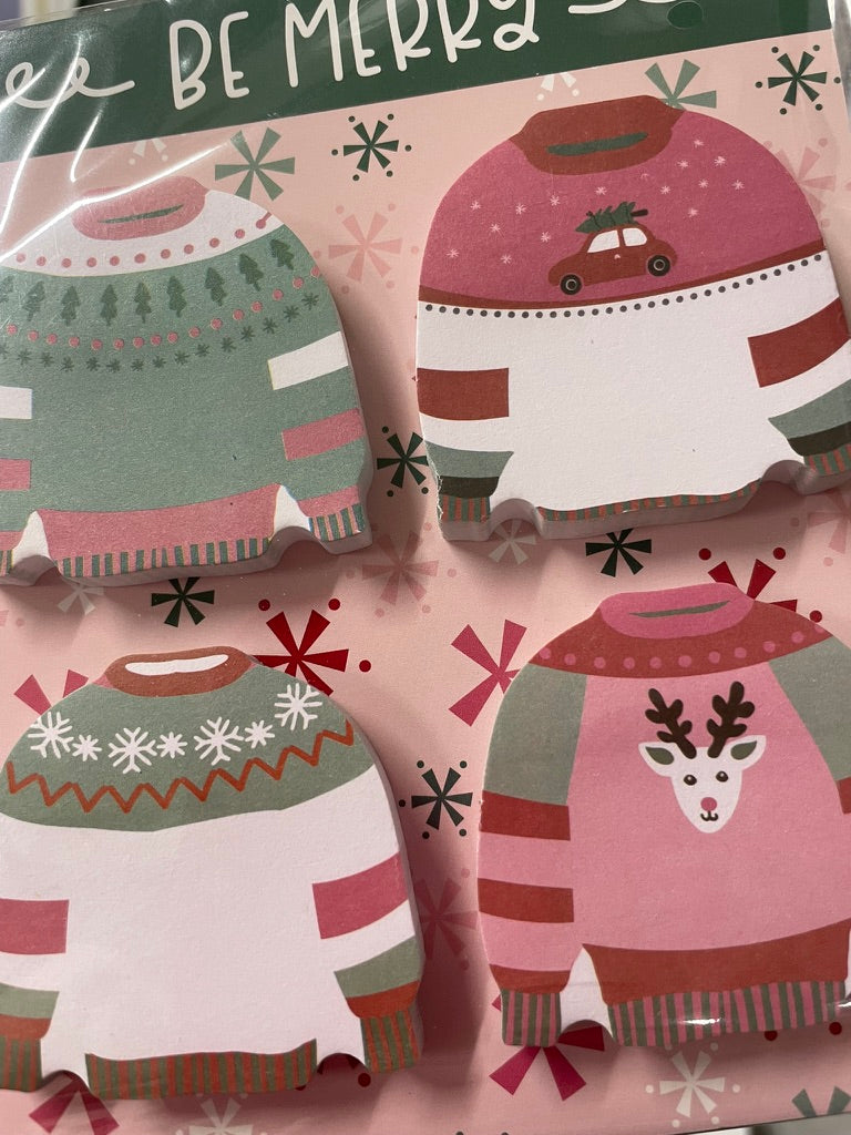 Be Merry Sweaters Set - Sticky Notes