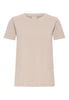 Crew Neck Short Sleeve T-Shirt in Moon Rock by Fransa