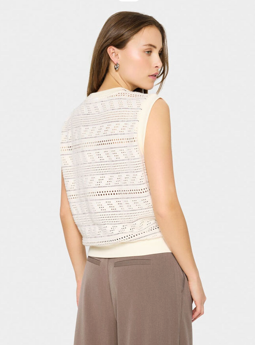 Layca Mesh Knit Pullover