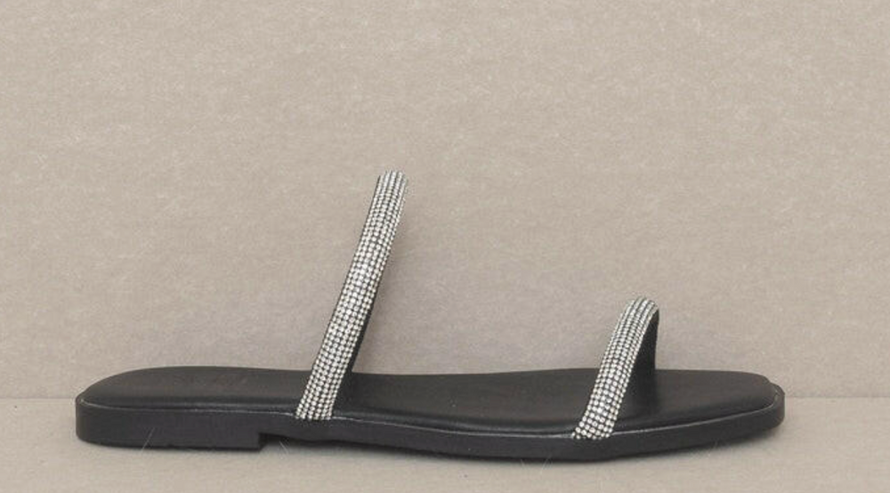 Lucy Rhinestone Flat Shoe