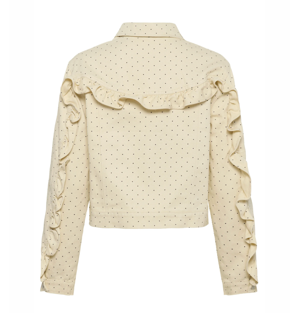 Patricia Polka Dot Denim Jacket | Saint Tropez