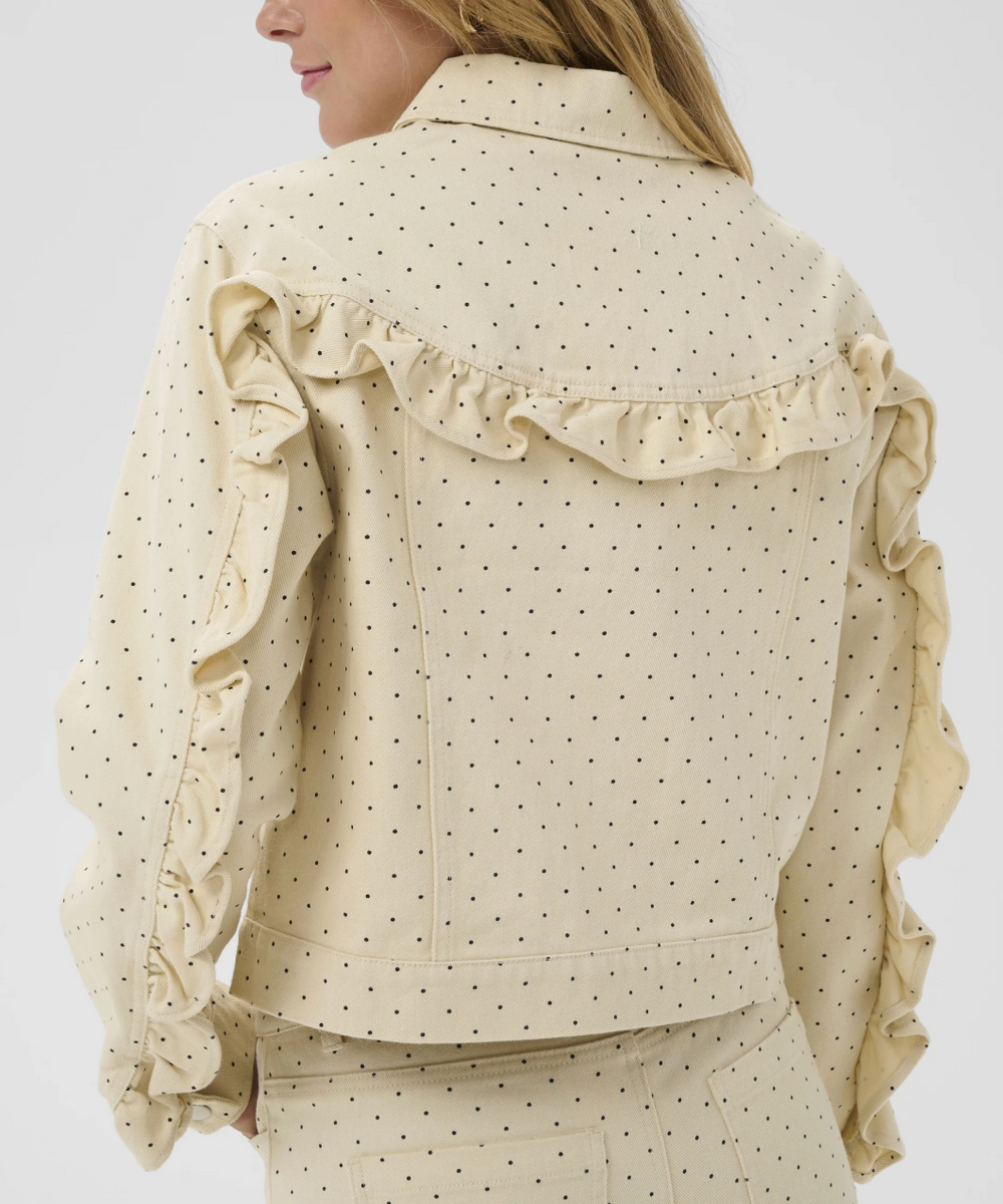 Patricia Polka Dot Denim Jacket | Saint Tropez