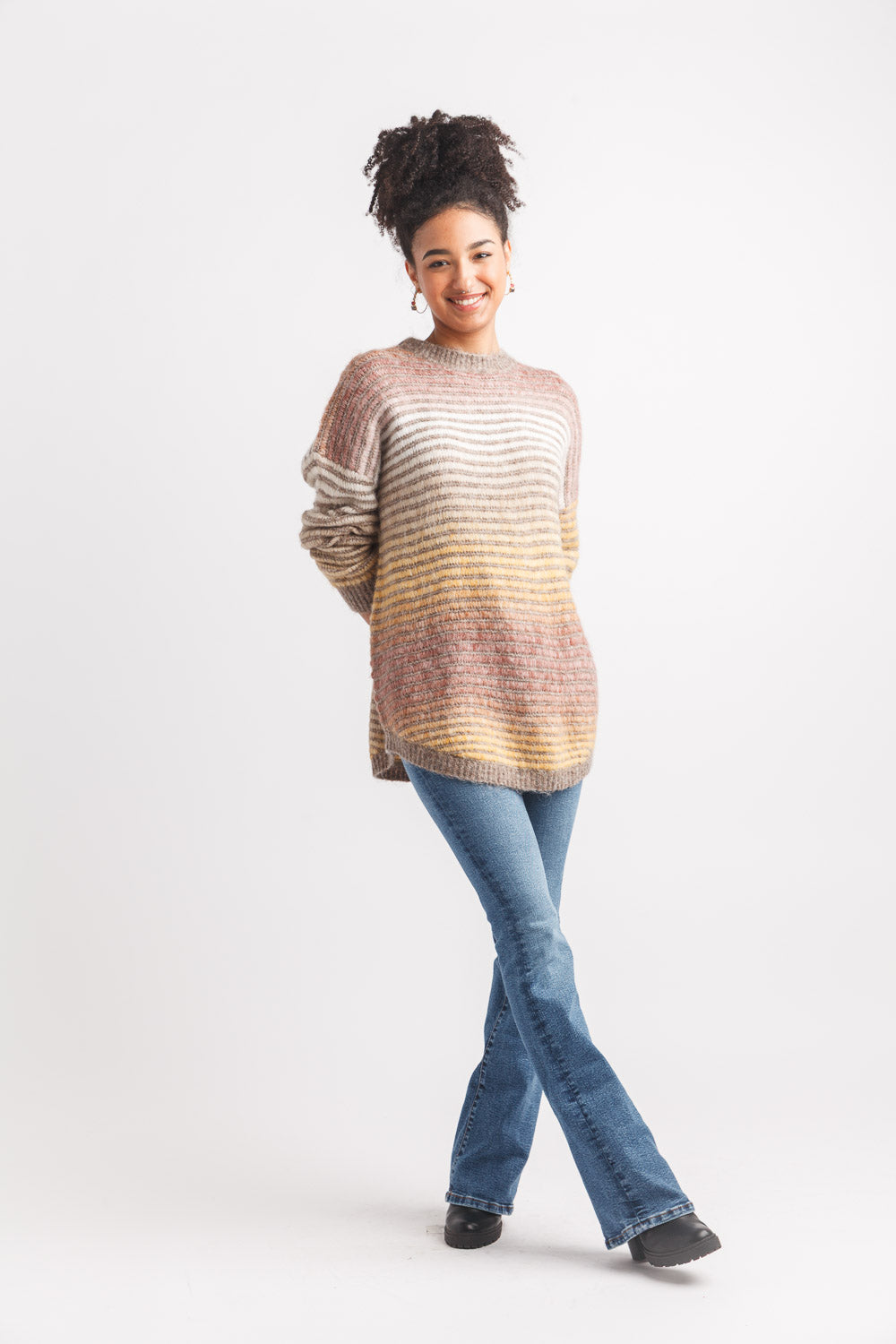 Multi Color Stripe Sweater
