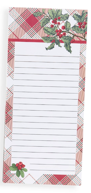 Christmas Styled Magnet Notepad