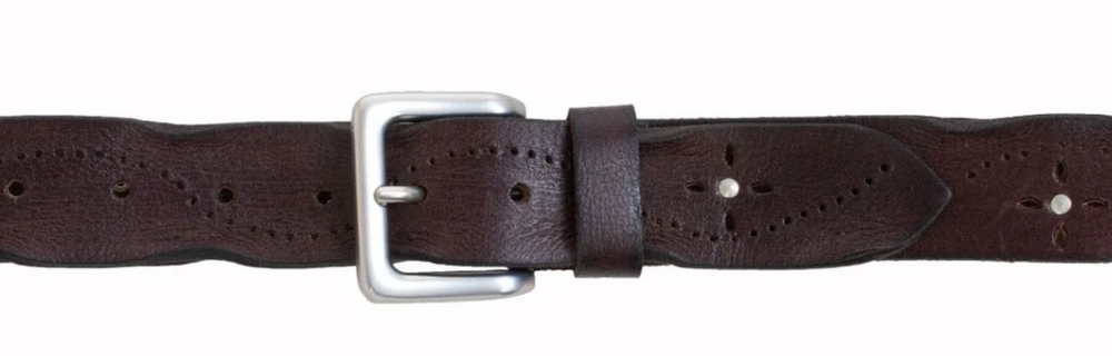 Dark Brown Leather Belt