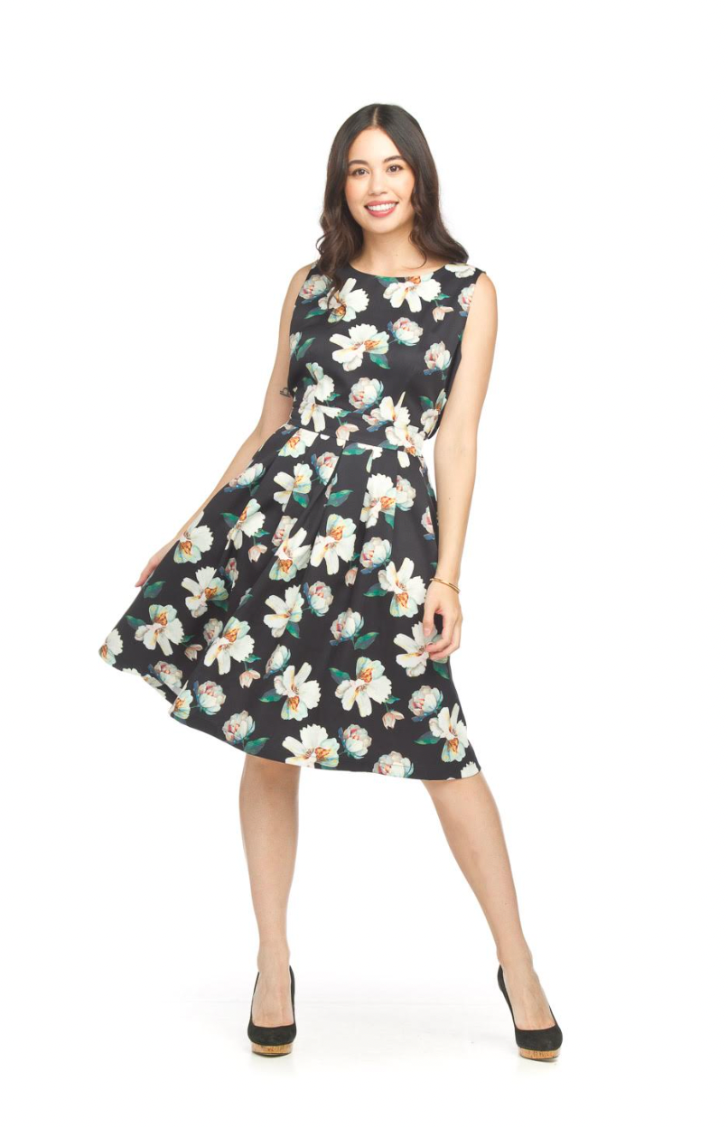 Anabelle Box Pleat Dress