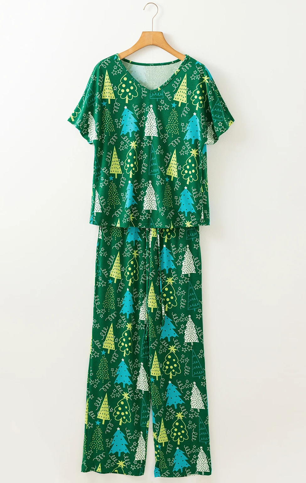 Green Holiday PJ Top