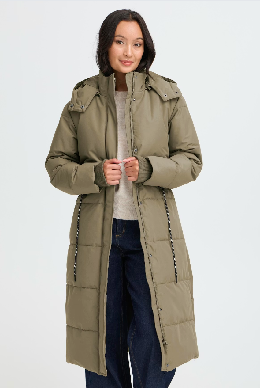 Maise Dusty Olive Winter Coat