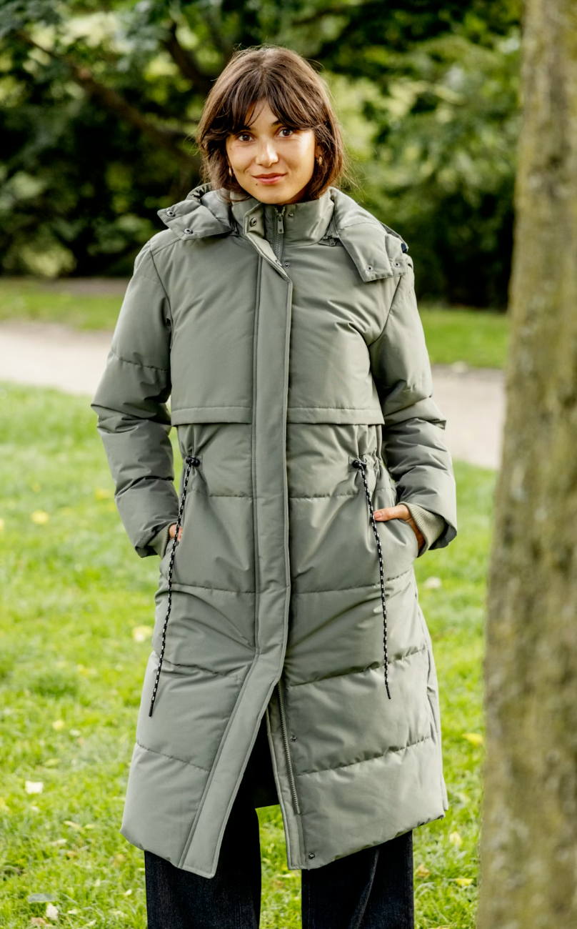 Maise Dusty Olive Winter Coat