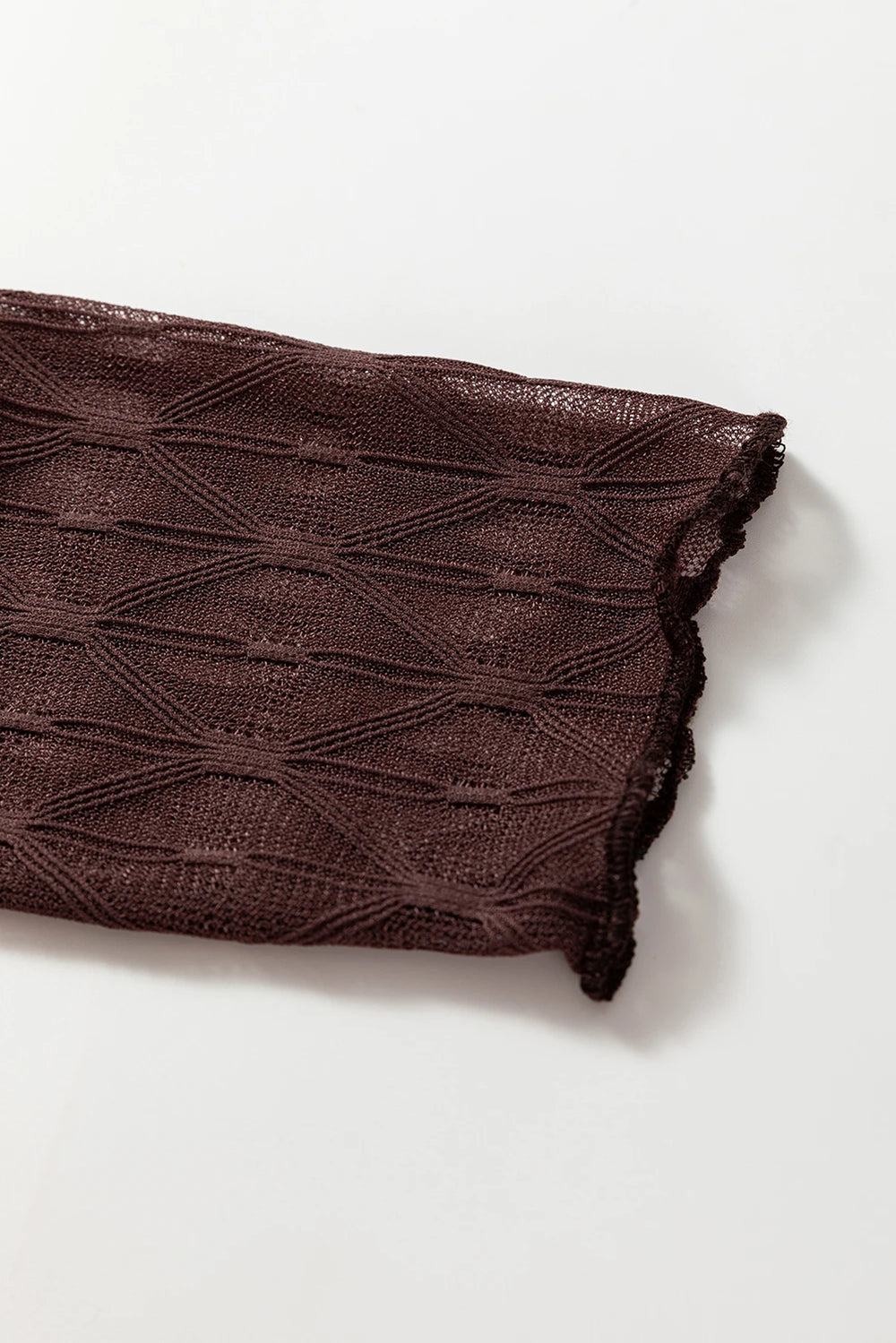 Long Sleeve Mesh Top Black, White, or Brown