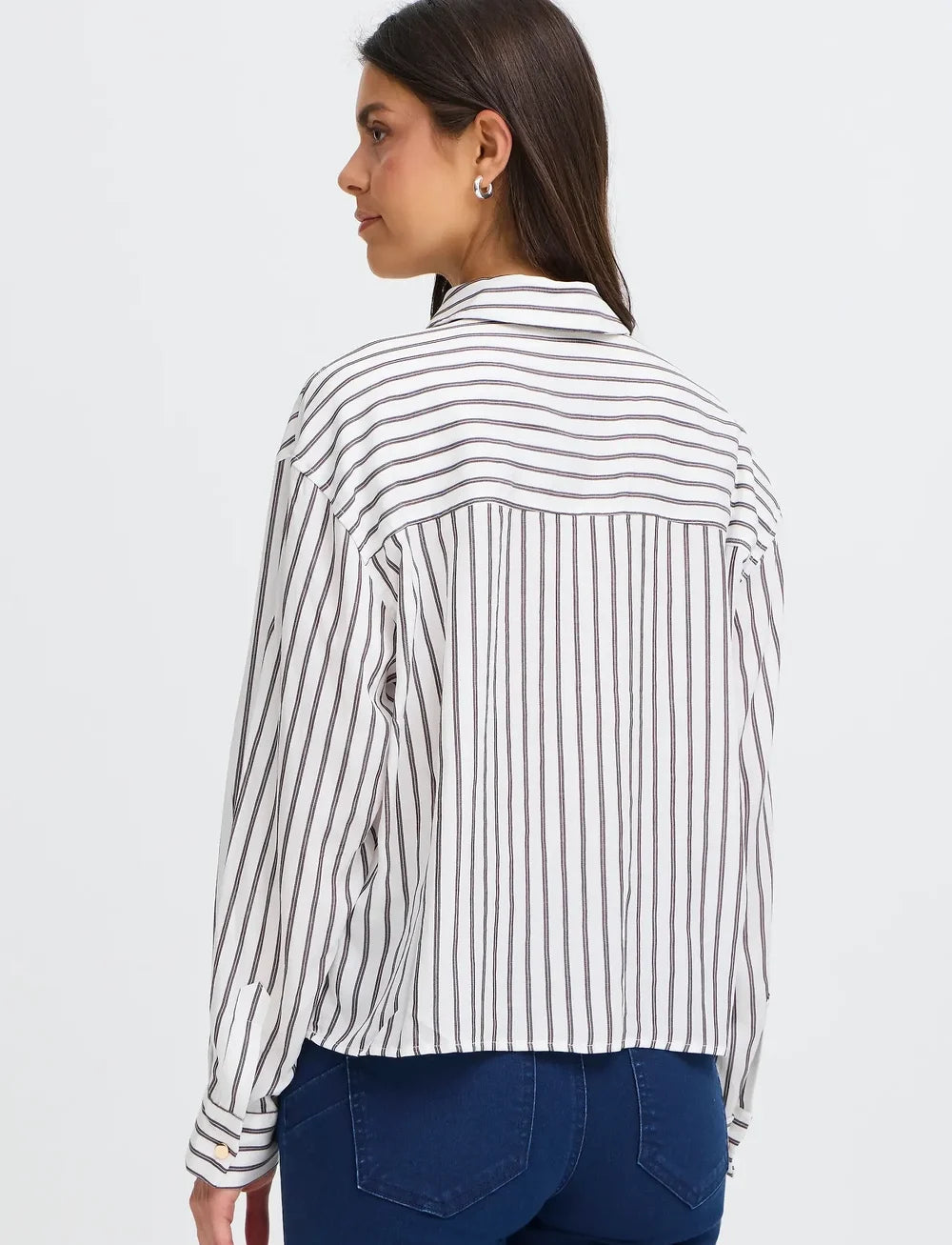 Violet Pinstripe Blouse
