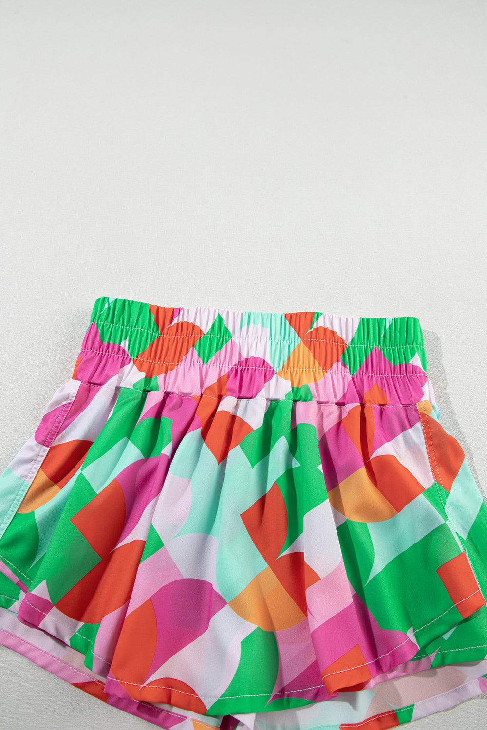 Geometric Bright Skort