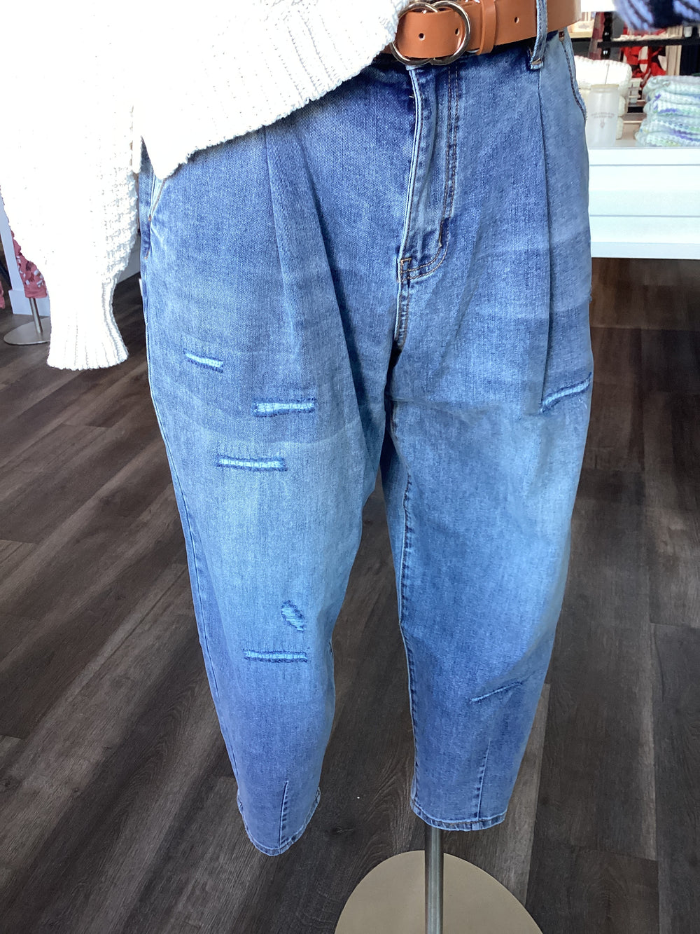 Audrey Girlfriend Barrel Tribal Jeans