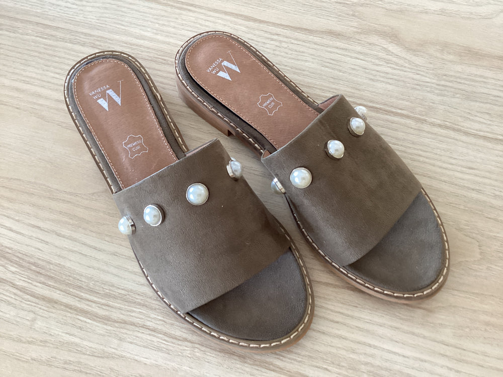 Pearl Slip On Sandal by Vanessa Wu