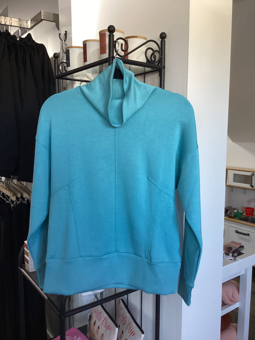 Long Sleeve Funnel Neck Top by Tribal
