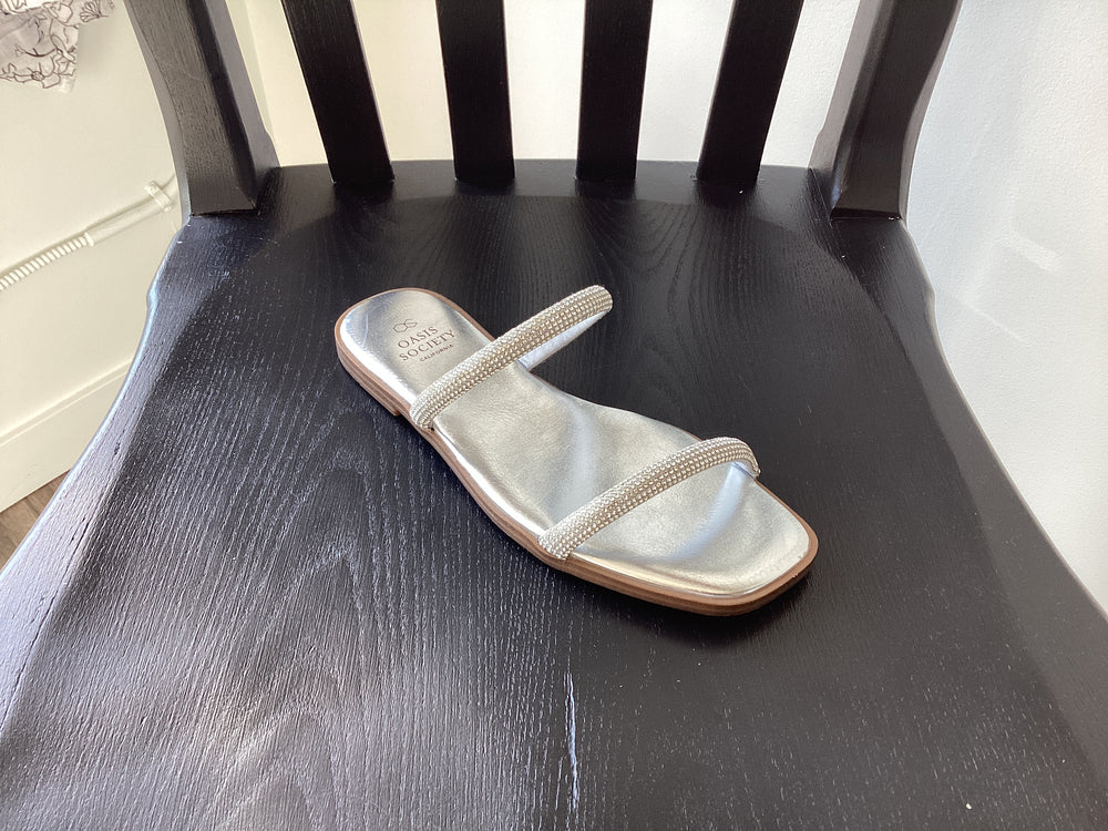 Lucy Rhinestone Flat Shoe