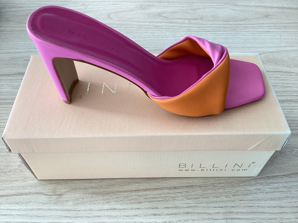 Pine Two-Tone Block Heel