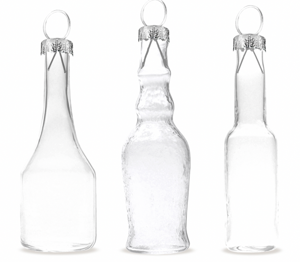 Mini Glass Bottle Ornament