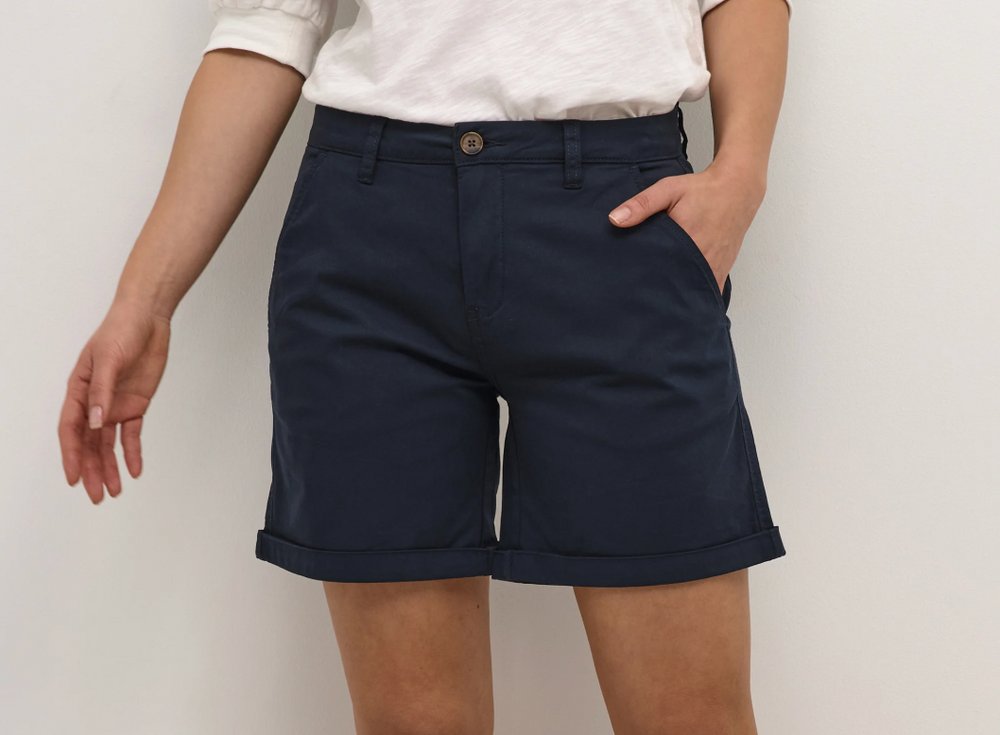 Navy Blue Brita Shorts | Culture