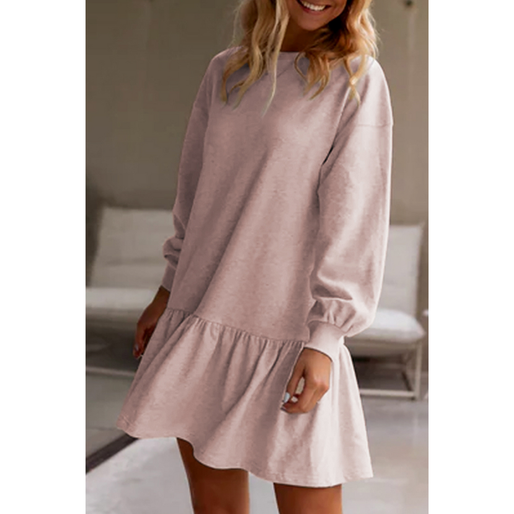 Pink Sweatshirt Dress DL000123