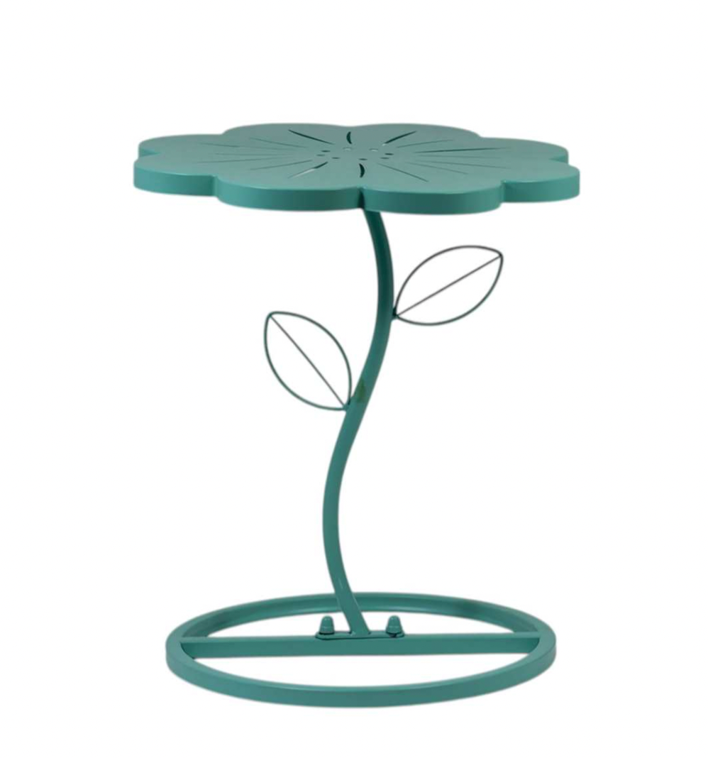 Metal Table in Teal Blue or Black